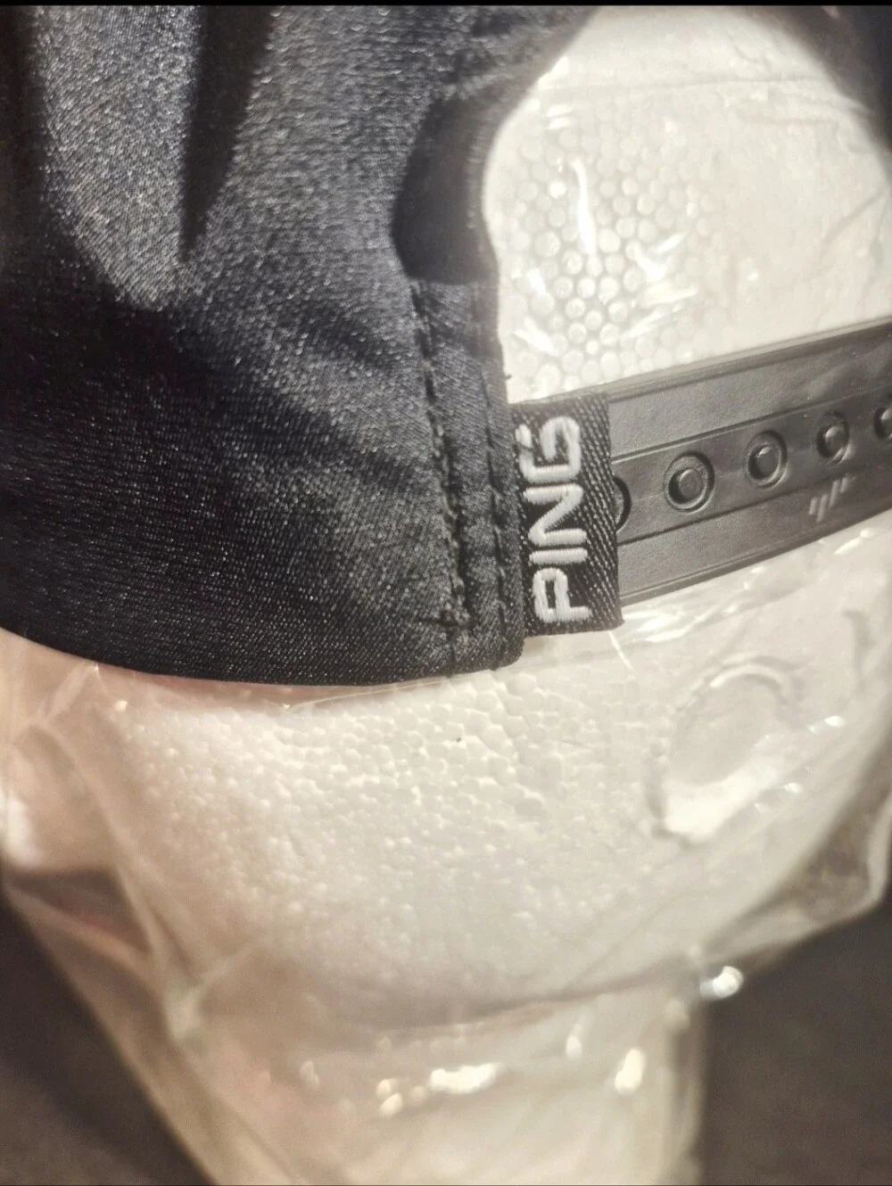 Ping Mr. Ping Black Play Your Best 101 FlexFit  Tech Snapback Golf Hat Cap NWT